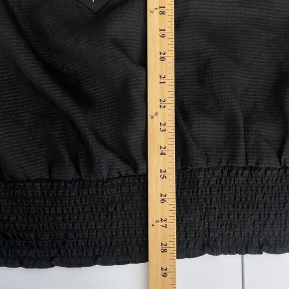 Lane Bryant Blouse Sz 22/24 Popover Embellished 3/4 Balloon Sleeve Elastic Waist - Picture 9 of 10